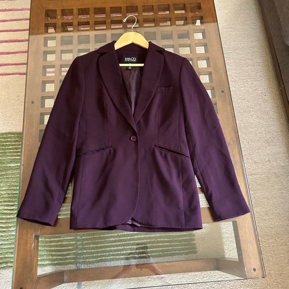 New York & Company Deep Purple Blazer - Picture 2 of 6